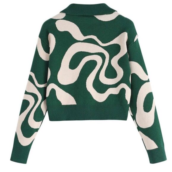 Cider Everyday Illusion Psychadelic Swirl Pullover Sweater Small - Picture 2 of 8